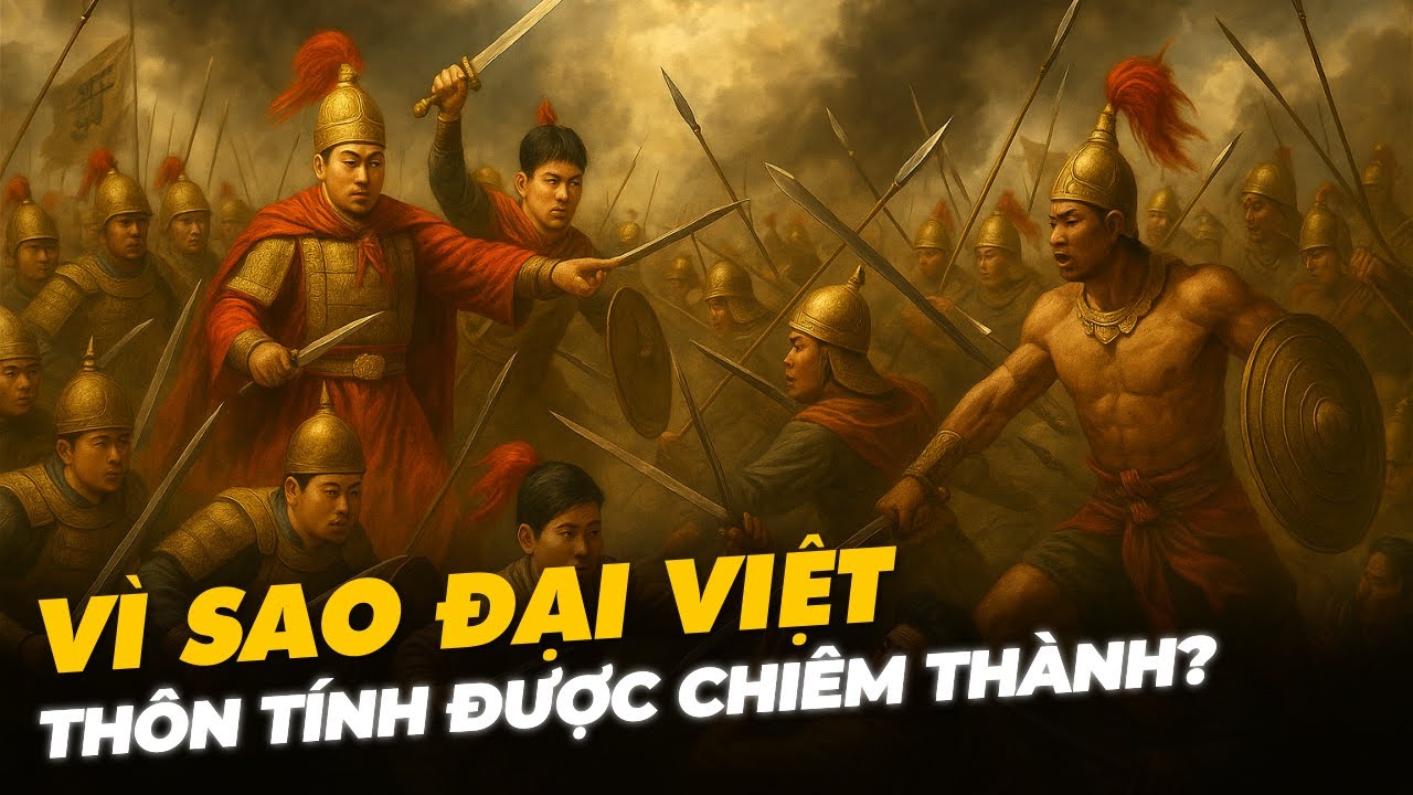 VÌ SAO ĐẠI VIỆT THÔN TÍNH ĐƯỢC CHIÊM THÀNH DÙ DIỆN TÍCH TƯƠNG ĐƯƠNG?