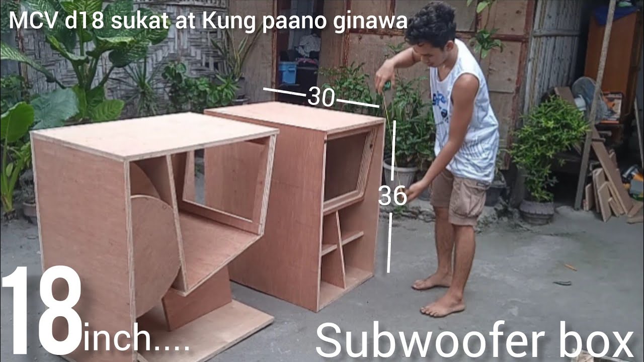MCV d18 sukat at Kung paano ginawa! | HARD BASS BOX design