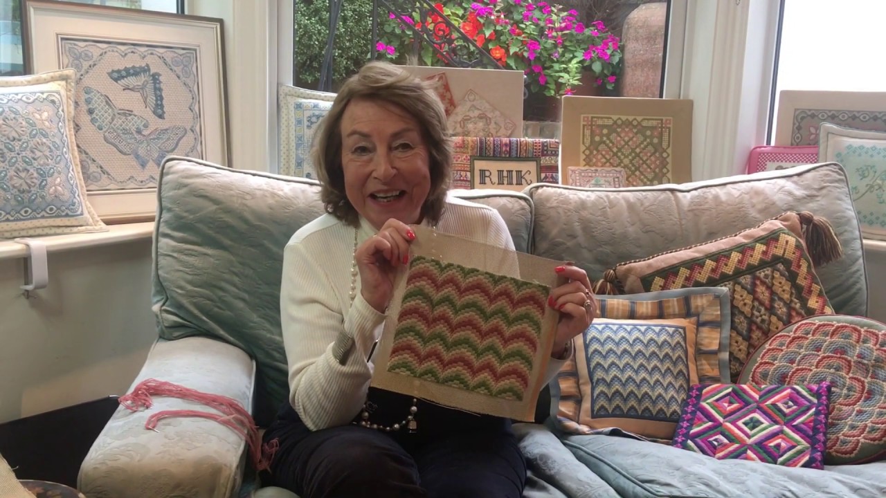 Anna Pearson Needlepoint: Florentine Stitch: 1st Row