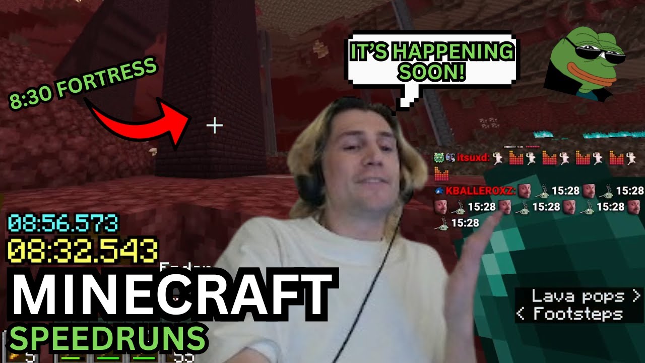 xQc is FEELING IT in Minecraft