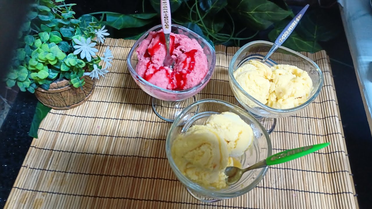 أسهل آيس كريم 🍨ممكن تعمليها فى الجو الحر ده