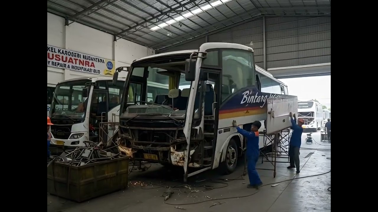 Restorasi bus Po.Bintang Kejora (Padang-Jakarta-Bandung)