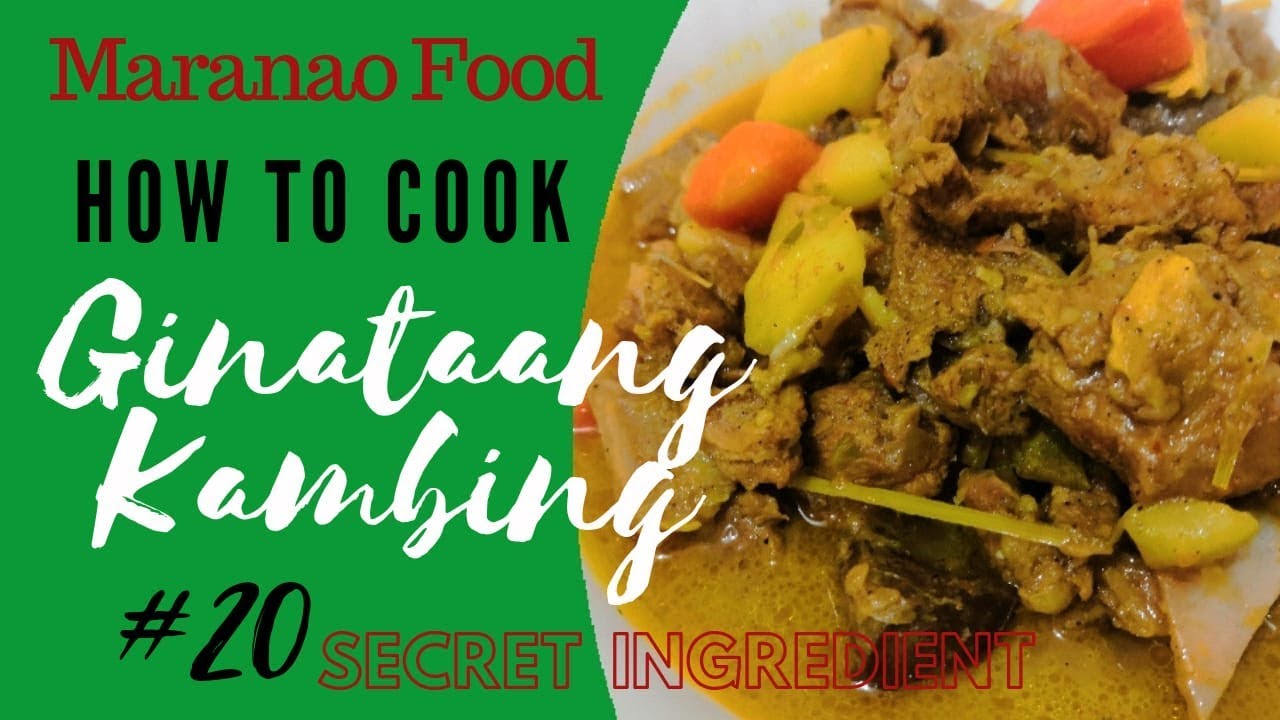 Ginataang Kambing (Goat Meat in Coconut Milk) || Kusinerang Meranaw in Qatar #Meranawrecipe