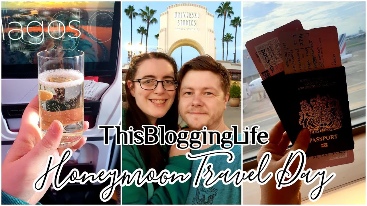 Honeymoon Travel Day! Heathrow No1 Lounge, VA Premium & Sheraton Universal City | ThisBloggingLife