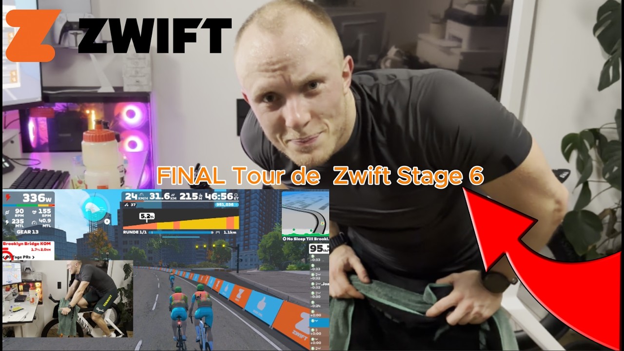 FINAL Tour de Zwift Stage 6 | Starke Watts & Harter Trainingstag