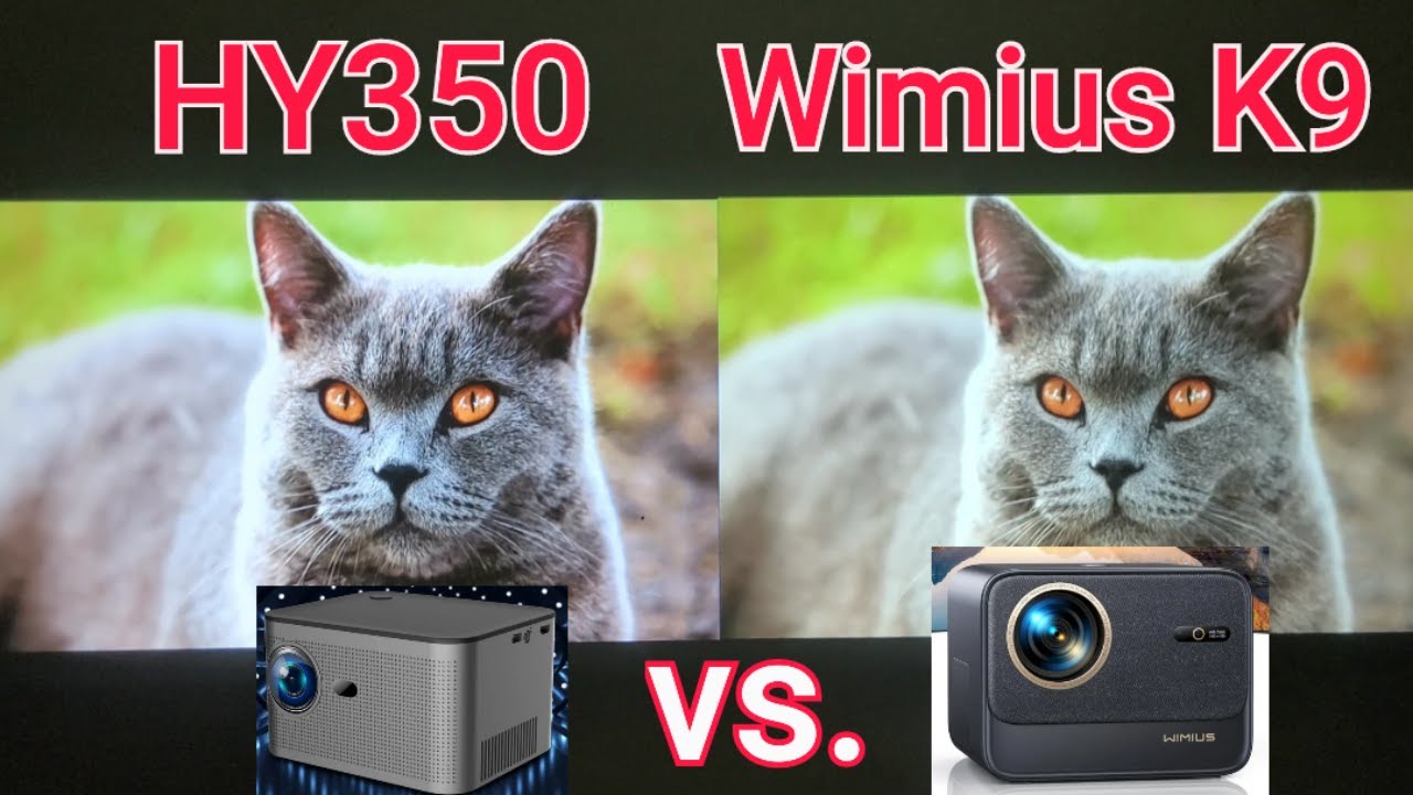 Magcubic Hy350 i Wimius K9 por&oacute;wnanie wyświetlanego obrazu