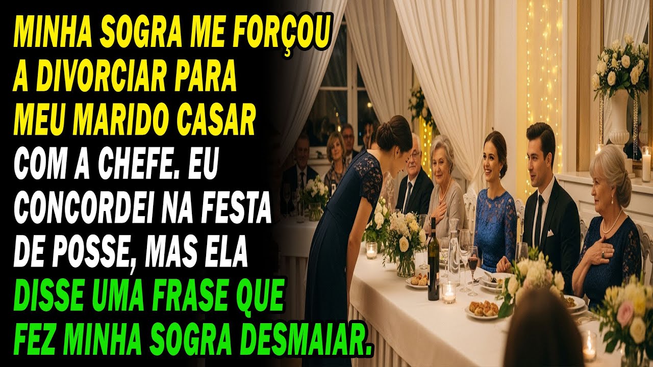 ❤️MINHA SOGRA ME FORÇOU A DIVORCIAR PARA ELE CASAR COM UMA CEO… SEM SABER QUE EU ERA A PRESIDENTE! 😡