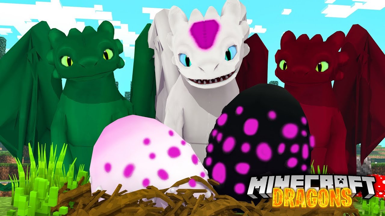 Яйца Альфа-Лайтфури вылупляются! — Minecraft Dragons