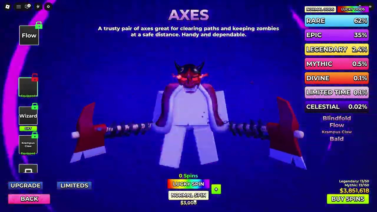 Spinning my LIFE away for NEW BALD weapon | Hunty Zombie