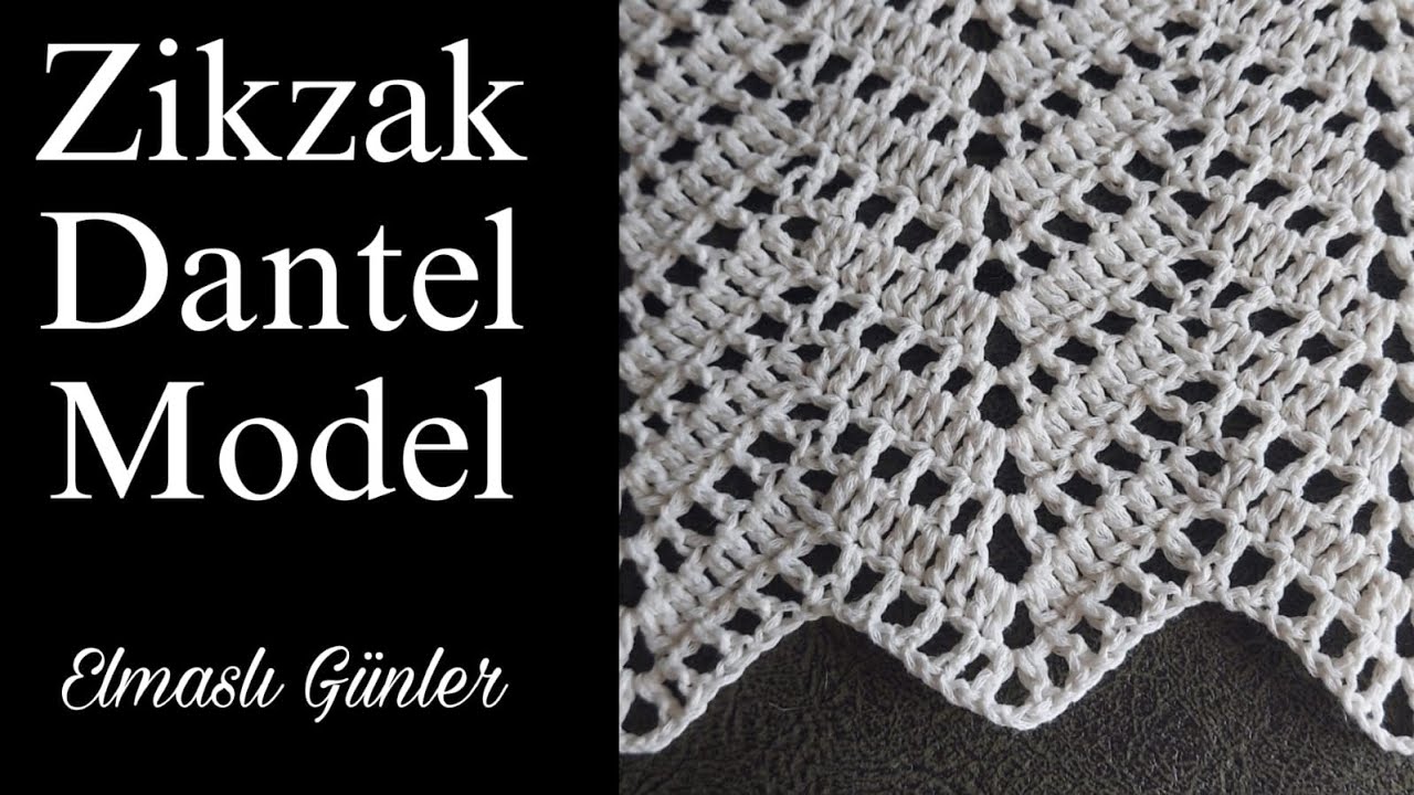 Zikzak Dantel / Acemiler İçin Kolay Dantel / Dekoratif Kırlent #runner #kırlent