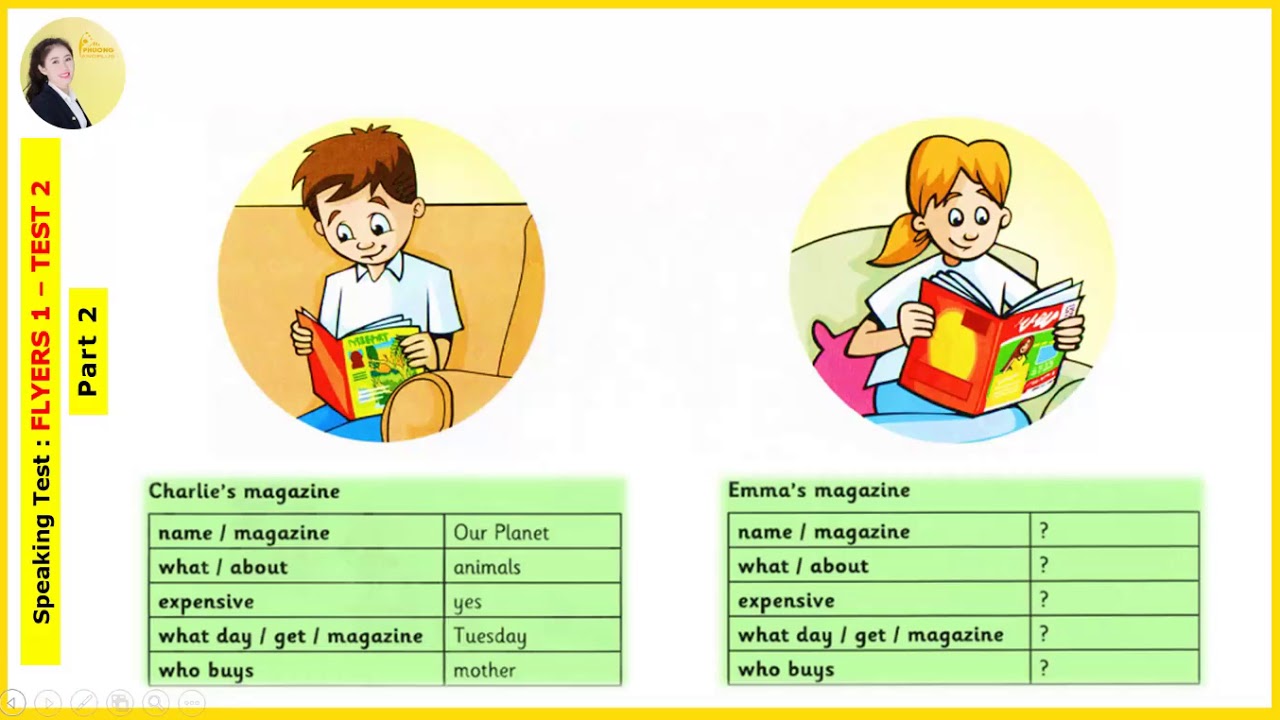A2 Flyers  - Speaking - Test 2 (Langplus Centre)