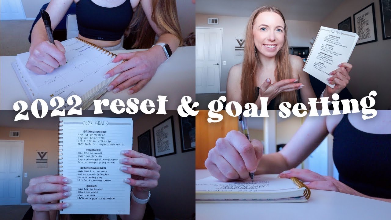 2022 RESET: setting my goals for 2022, my NEW day designer planner, 2022 finances + more!