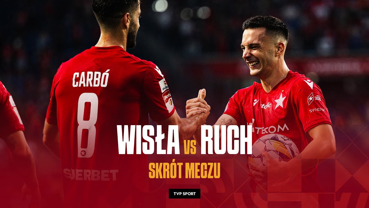 1. LIGA: WISŁA KRAKÓW - RUCH CHORZÓW, PRZEPIĘKNE GOLE I KONTROWERSJA | SKRÓT | SEZON 2024/25