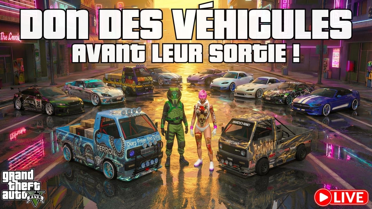 🔴LIVE PS5🔴 DON DES VÉHICULES AVANT LEUR SORTIE (Drift & autres) 🎮GTA 5 ONLINE 🎮