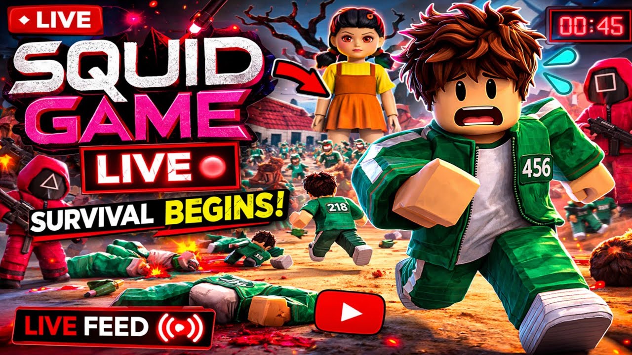 Squid Game 😱 Don’t Move or You’re Out 💀