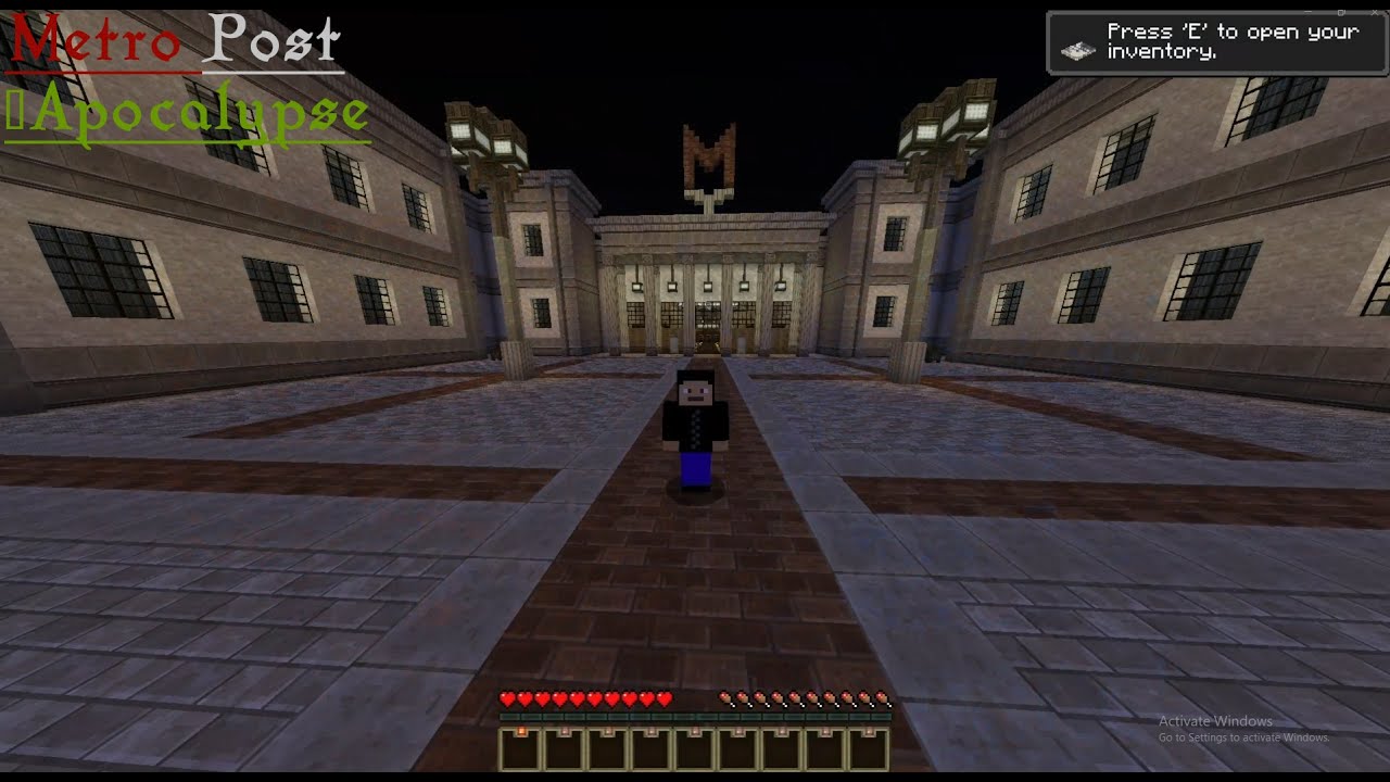Minecraft Custom Map Metro Post-Apocalypse Part 1 Picking My Class!