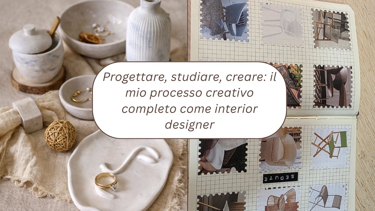 Il mio processo creativo: oggetti in gesso per lo styling di interni e ricerca visiva con journaling