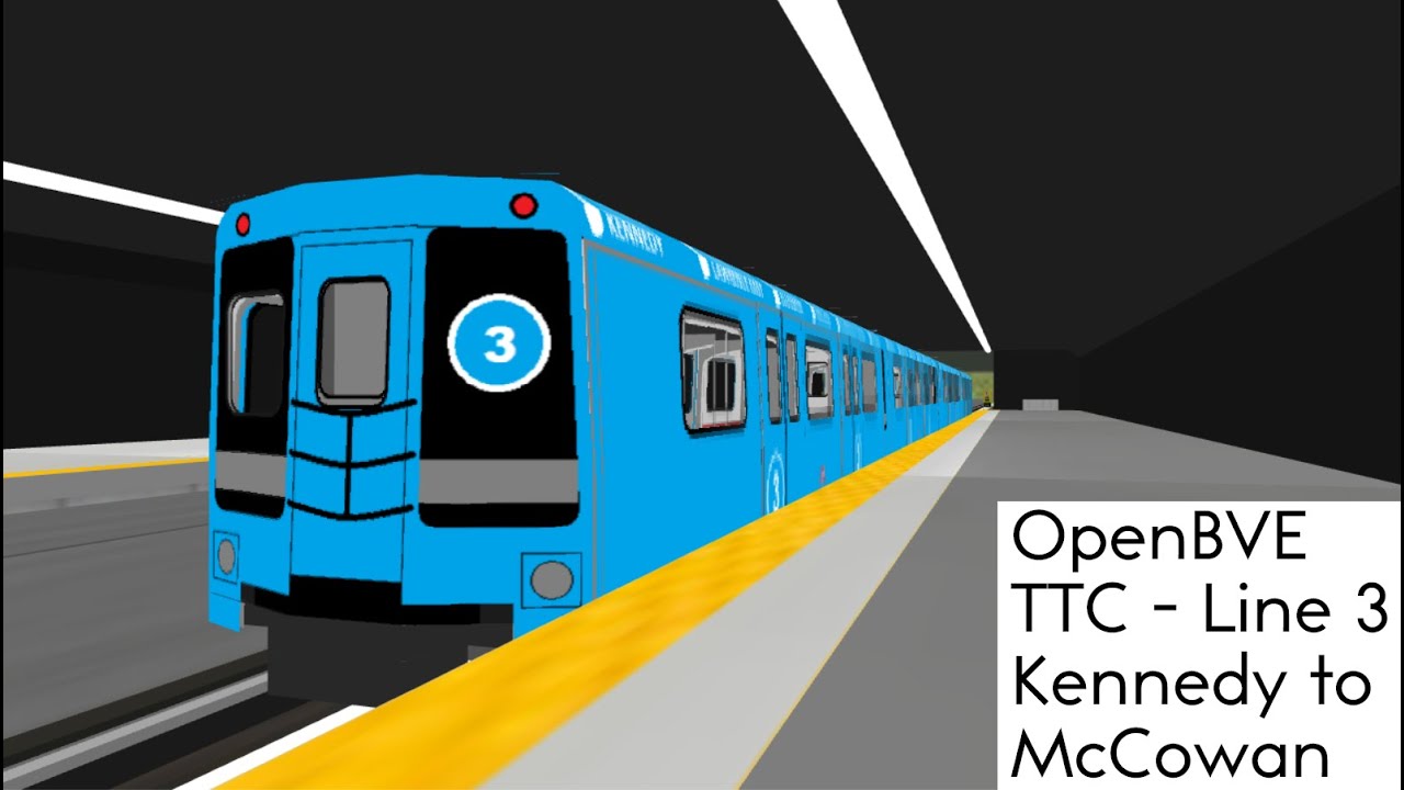 OpenBVE: TTC Line 3 (SRT) to McCowan - Kennedy to McCowan - UTDC ICTS Mark I