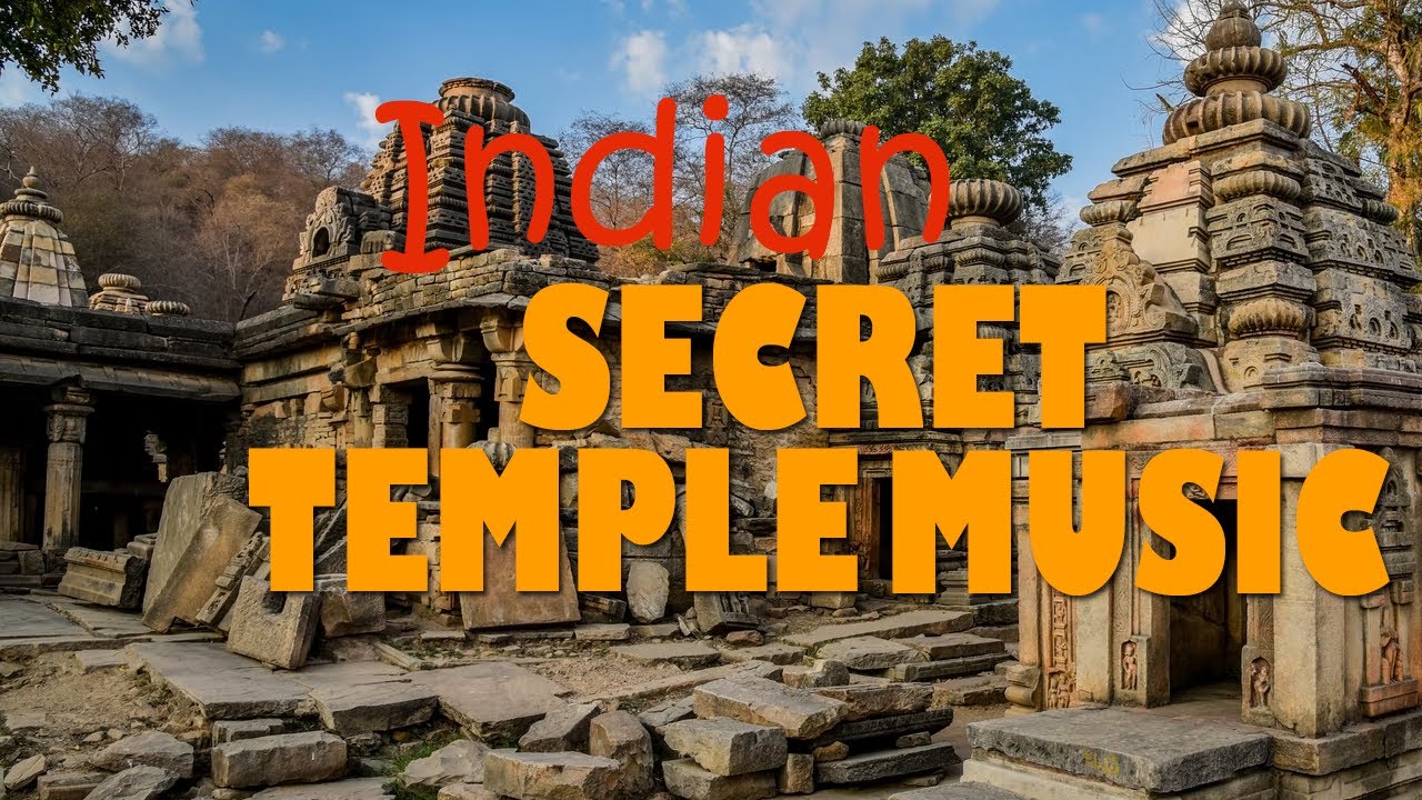 Sacred Music playing in 1000 Year old temple in India. | Temple Music | Hindu music