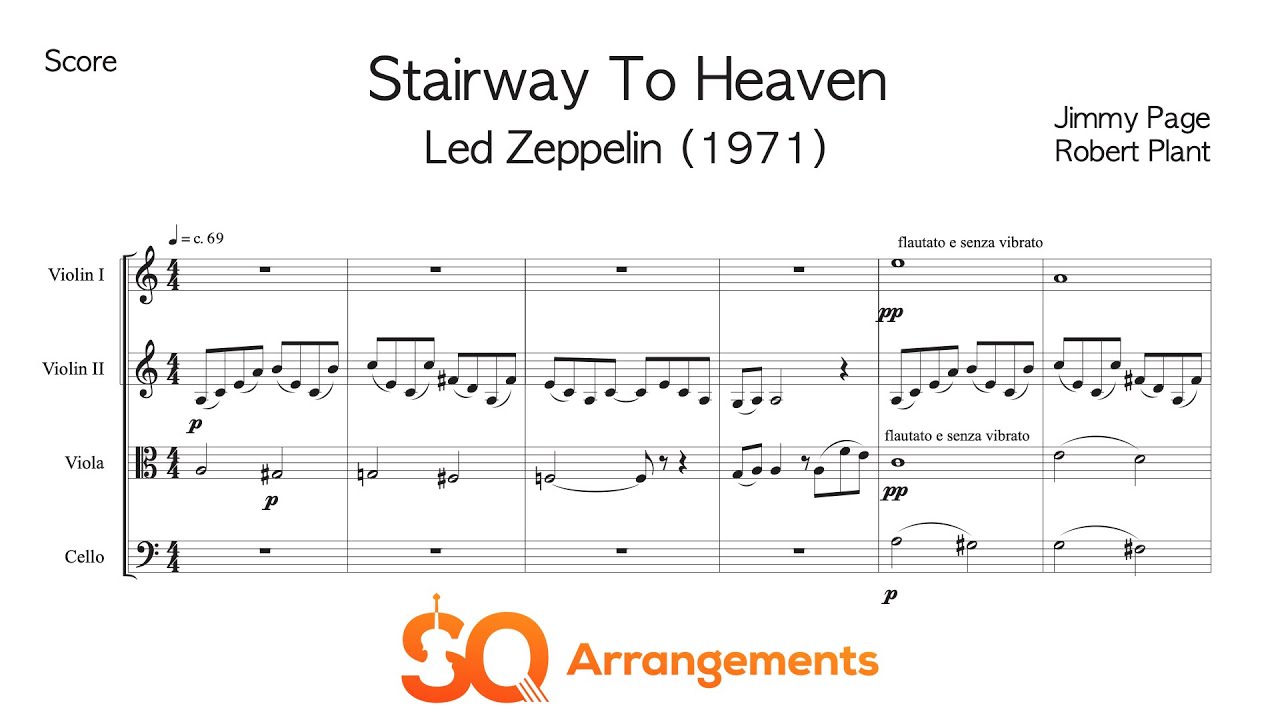Stairway To Heaven (Led Zeppelin) - String Quartet Arrangement