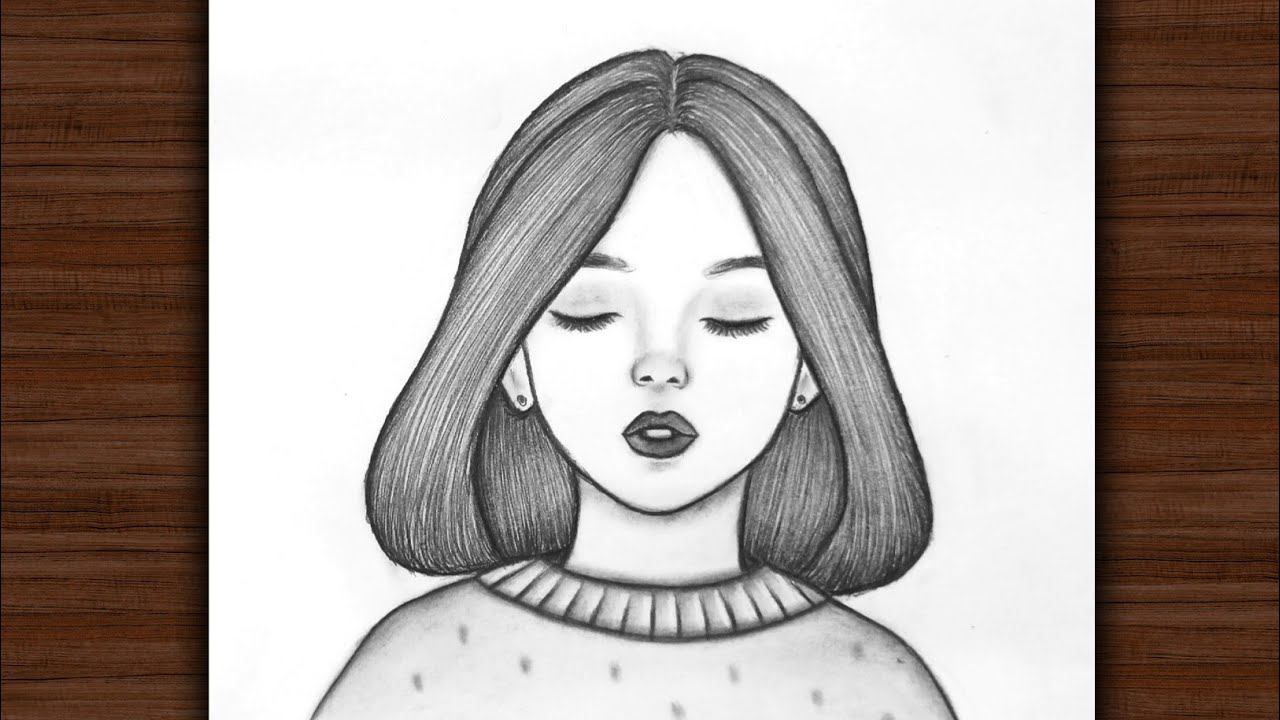 How to Draw a Beautiful Girl step by step | Easy Girl Drawing for Beginners 
