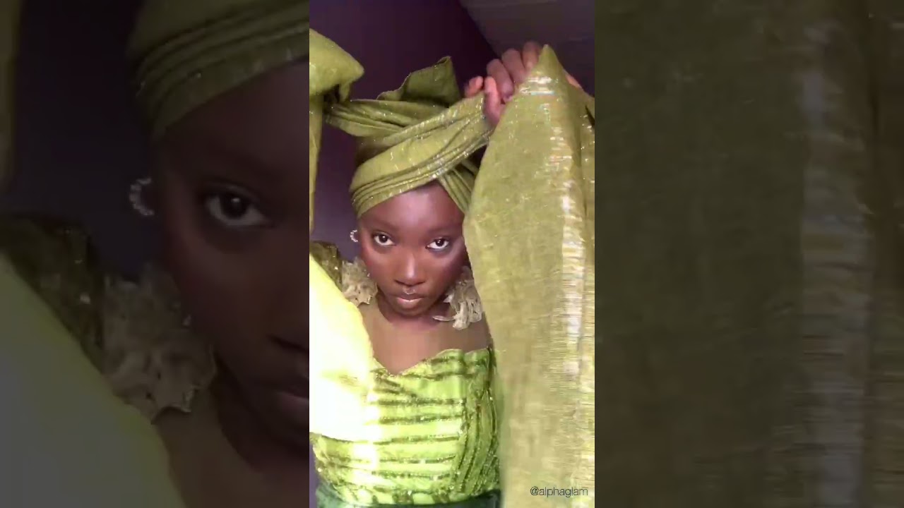 How to tie gele for beginners #gele #headwrap #shorts