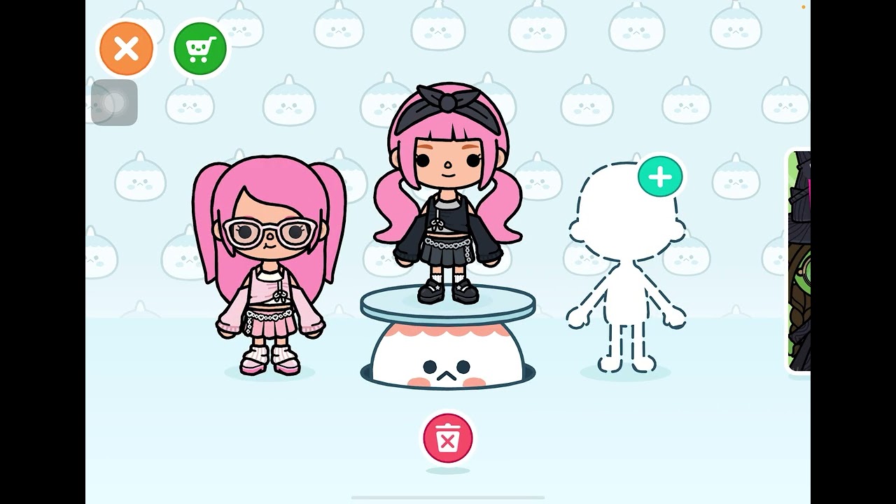 We maken onze skins in toca boca🥰en ook wel onze kamer kamers versieren
