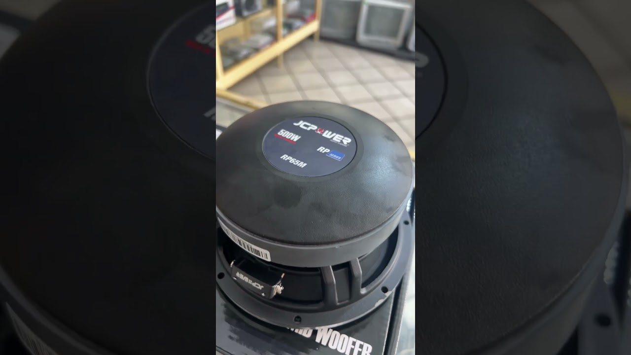 Medios 6.5 JcPower, Modelo RP65M, 500Watts de potencia, de 250Watts RMS. #audiocar #audio #speaker