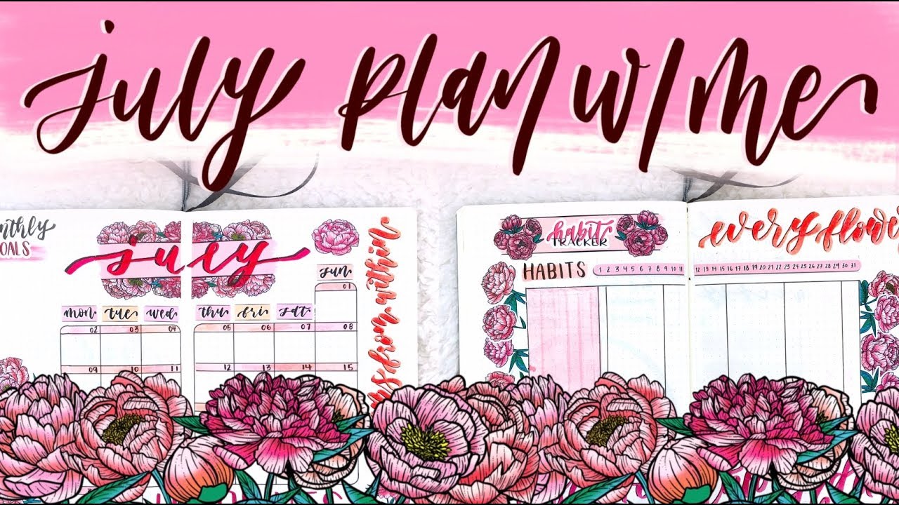 Plan With Me || July Bullet Journal Setup