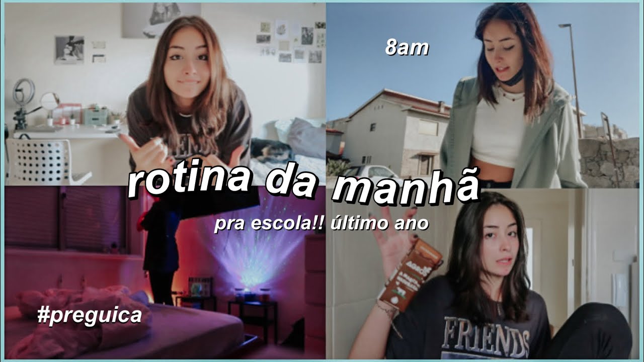 rotina da manhã pra escola *presencial* em portugal + atualizando vocês 😁