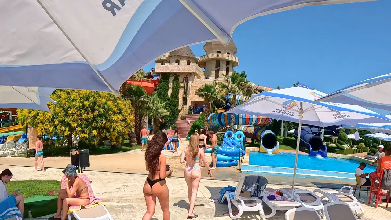 POV: CRAZIEST Waterslide at Aquapark Nessebar Waterpark | Volcano Waterslide