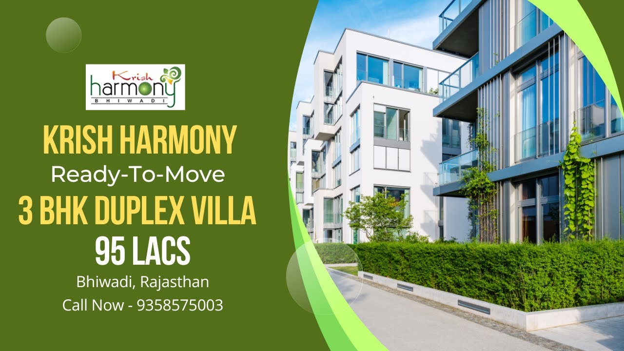 Customer Testimonial | Krish Harmony | 3 BHK Duplex Villa | Alwar Bypass Bhiwadi | ₹95  Lacs