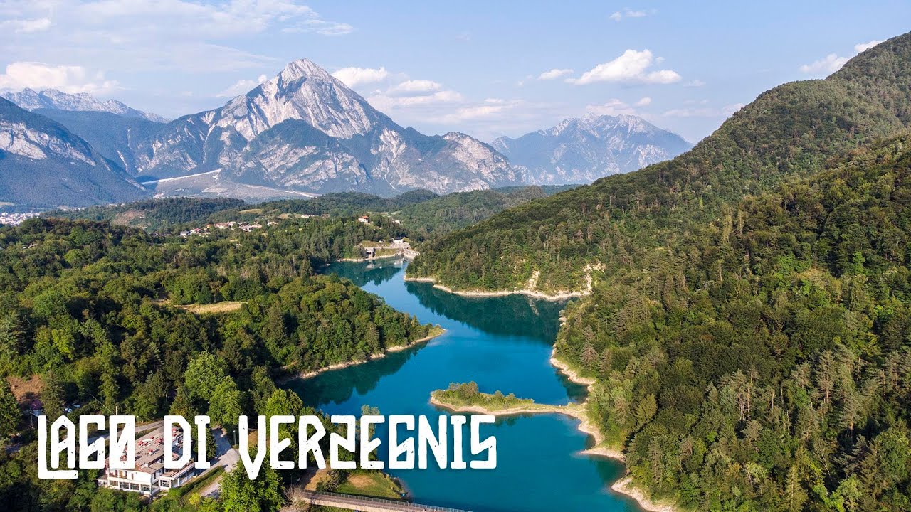 Lago di Verzegnis visto dal drone