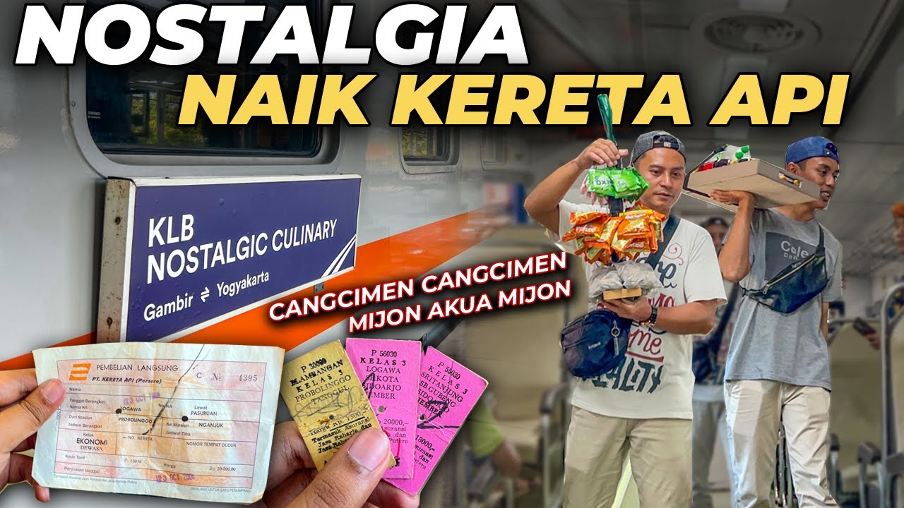 BANYAK ASONGAN JUALAN DI KERETA !! NOSTALGIA JAMAN DULU | Trip KLB Nostalgic Culinary