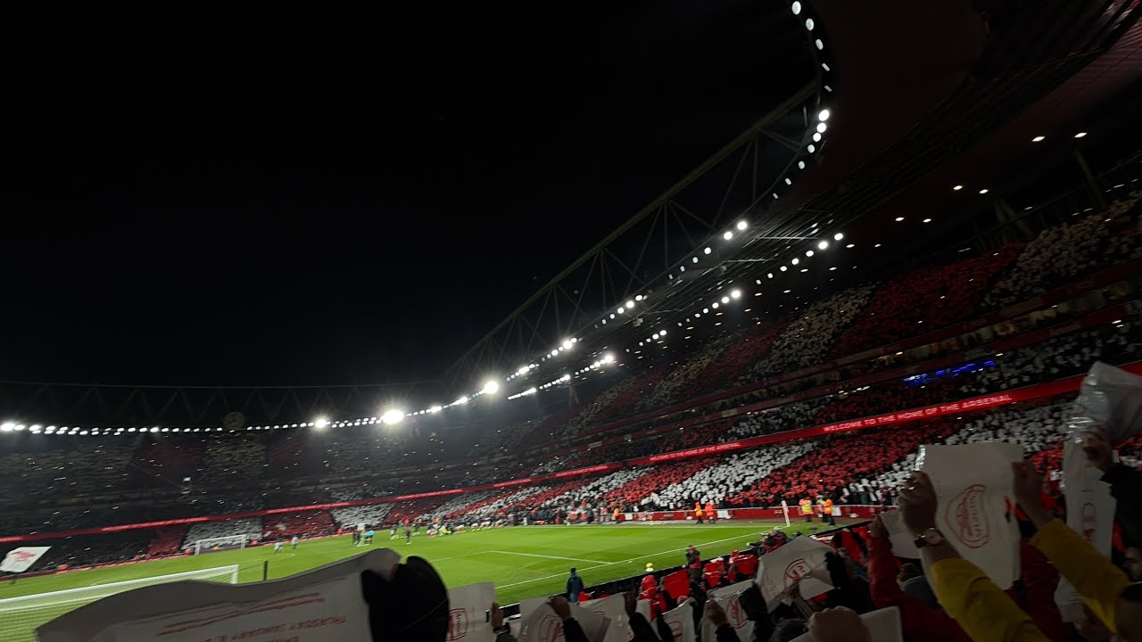 Arsenal V Liverpool (Tifo +Light Show + Starting XI + North London Forever) 