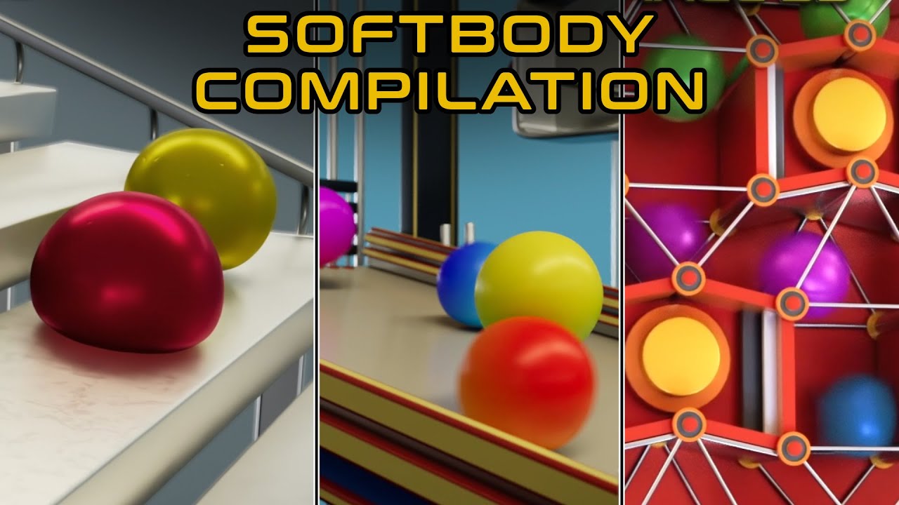 Softbody Compilation - Marble Run / Marble Race