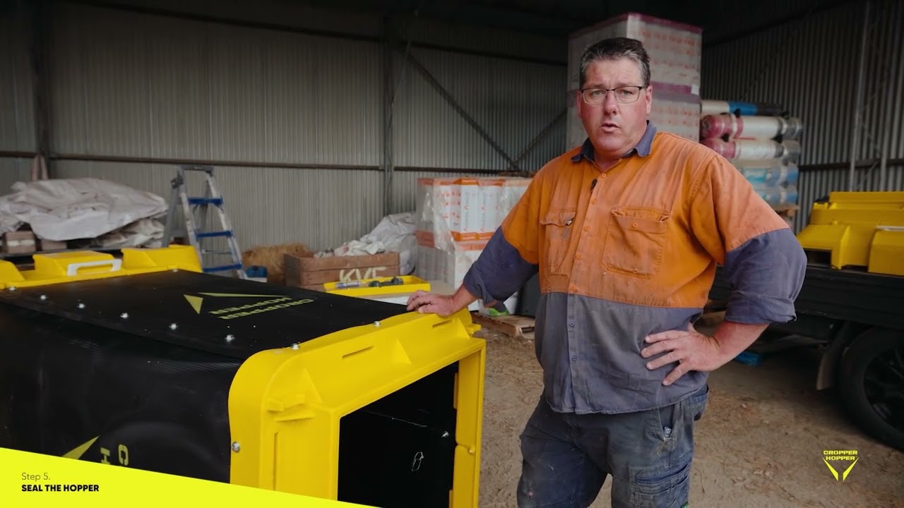 Cropper Hopper Assembly Guide Step 5 || Orion Products Australia