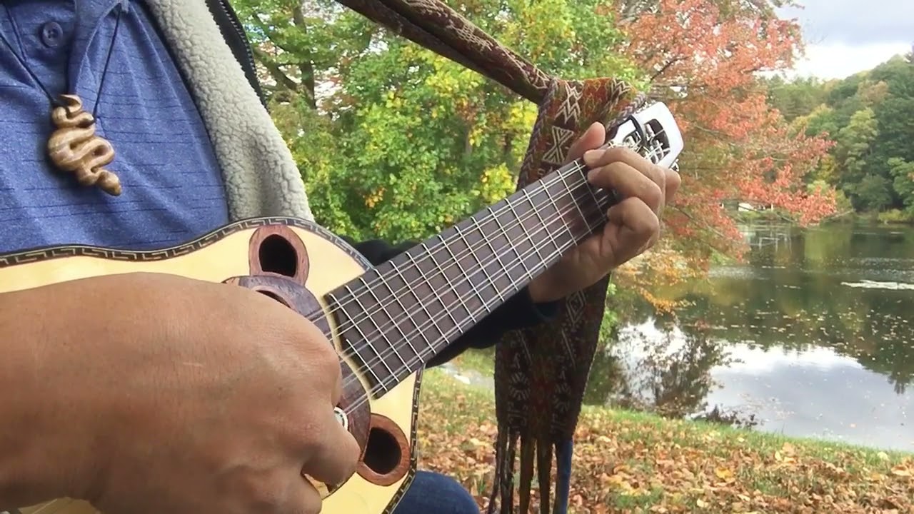 Ronroco, instrument made famous by Gustavo Santaolalla, playing Hallelujah.