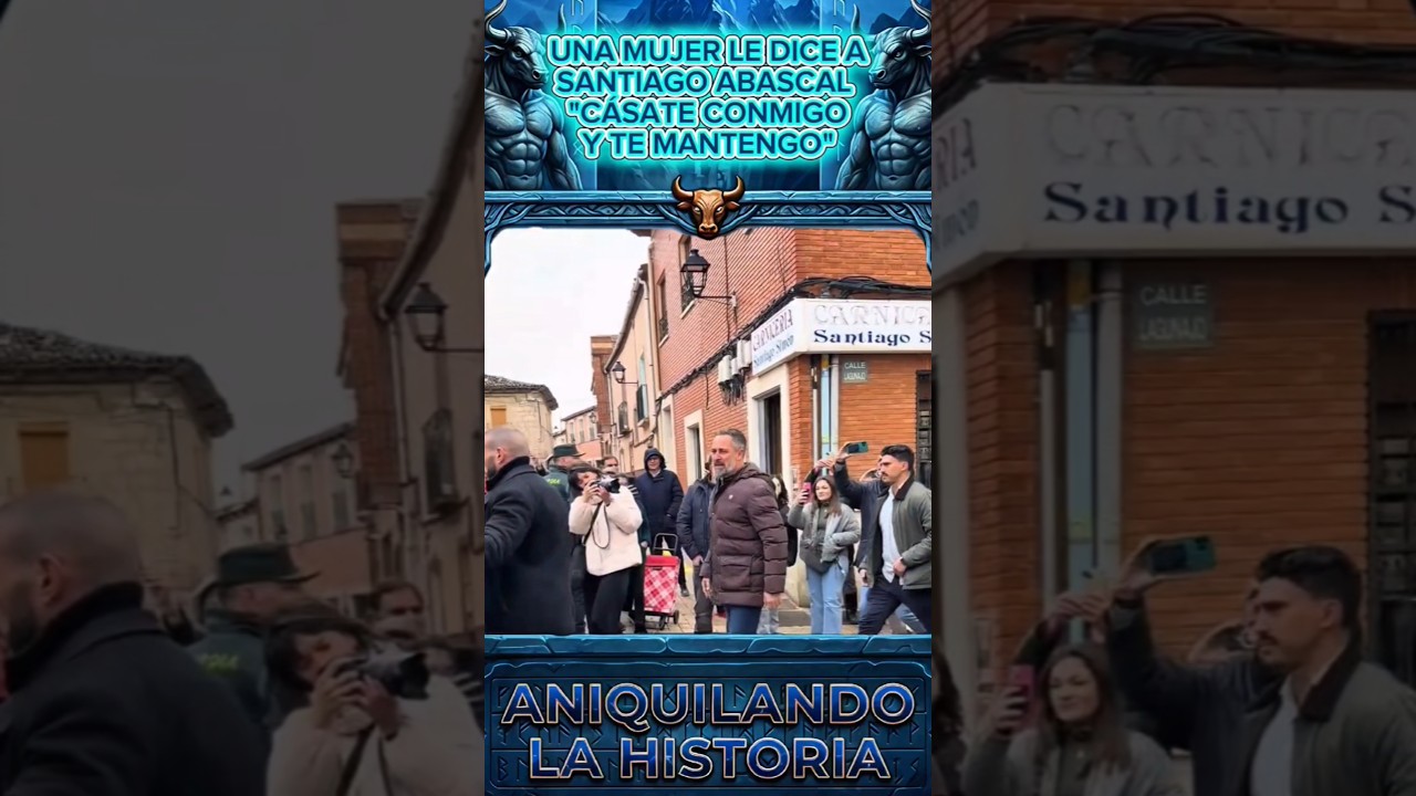 UNA MUJER SE LE ACERCA A SANTIAGO ABASCAL POR LA CALLE Y LE DICE &ldquo;C&Aacute;SATE CONMIGO Y TE MANTENGO&rdquo;