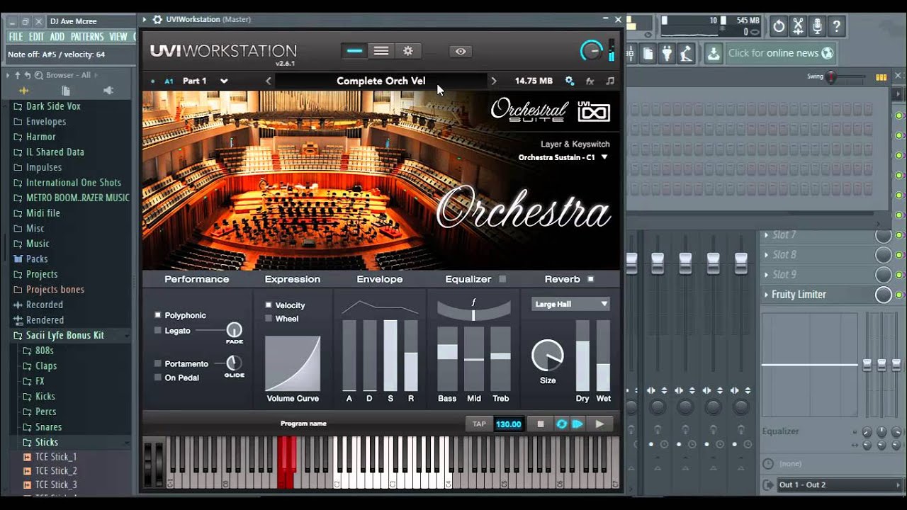 Обзор: рабочая станция UVI VST Orchestral Suite