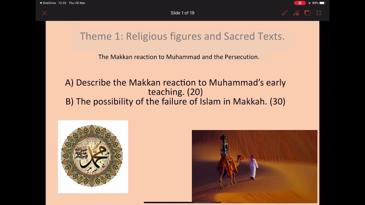 3. A Level Islam - Theme 1A - Makkan Reaction & Islam in Makkah