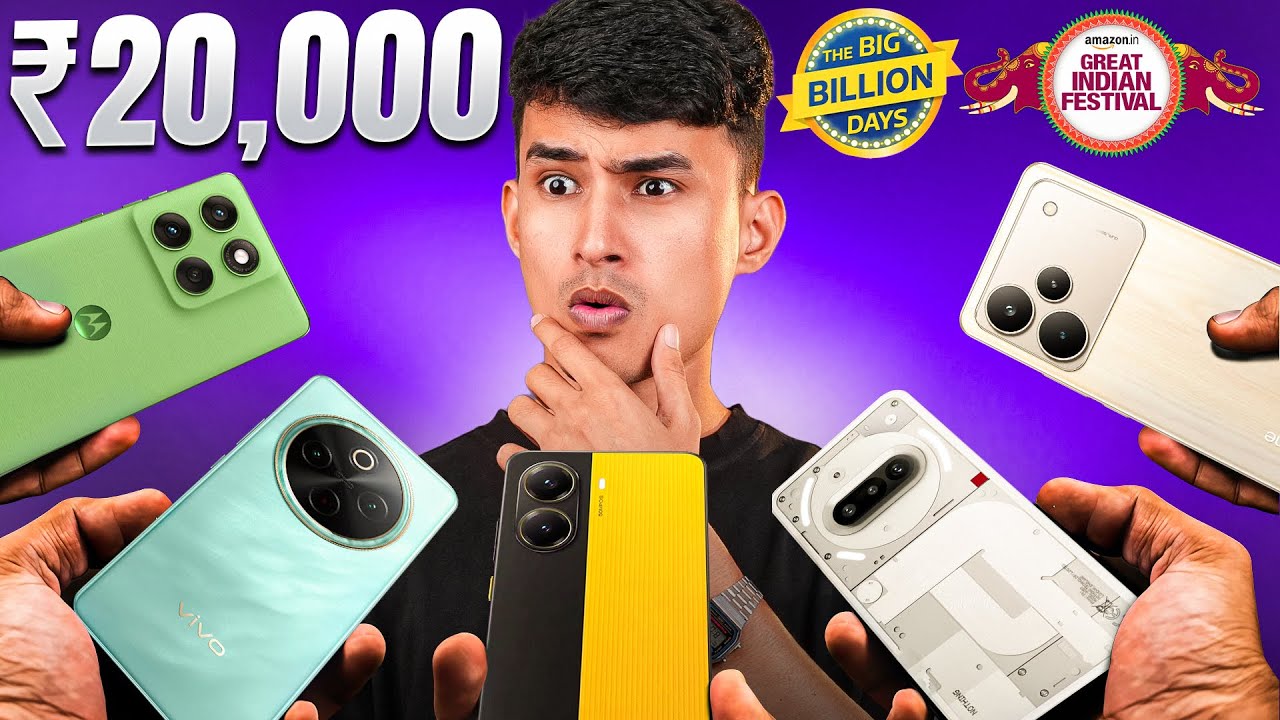 Best Phones Under ₹20,000 📱🔥 Flipkart BBD + Amazon GIF Sale 2025 Mega Deals!