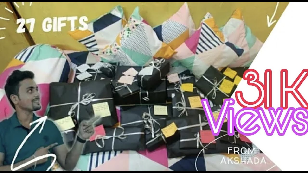 27 Gifts on my 27th Birthday | Surprise | Memorable Day|birthday gifts|unique birthday gifts|