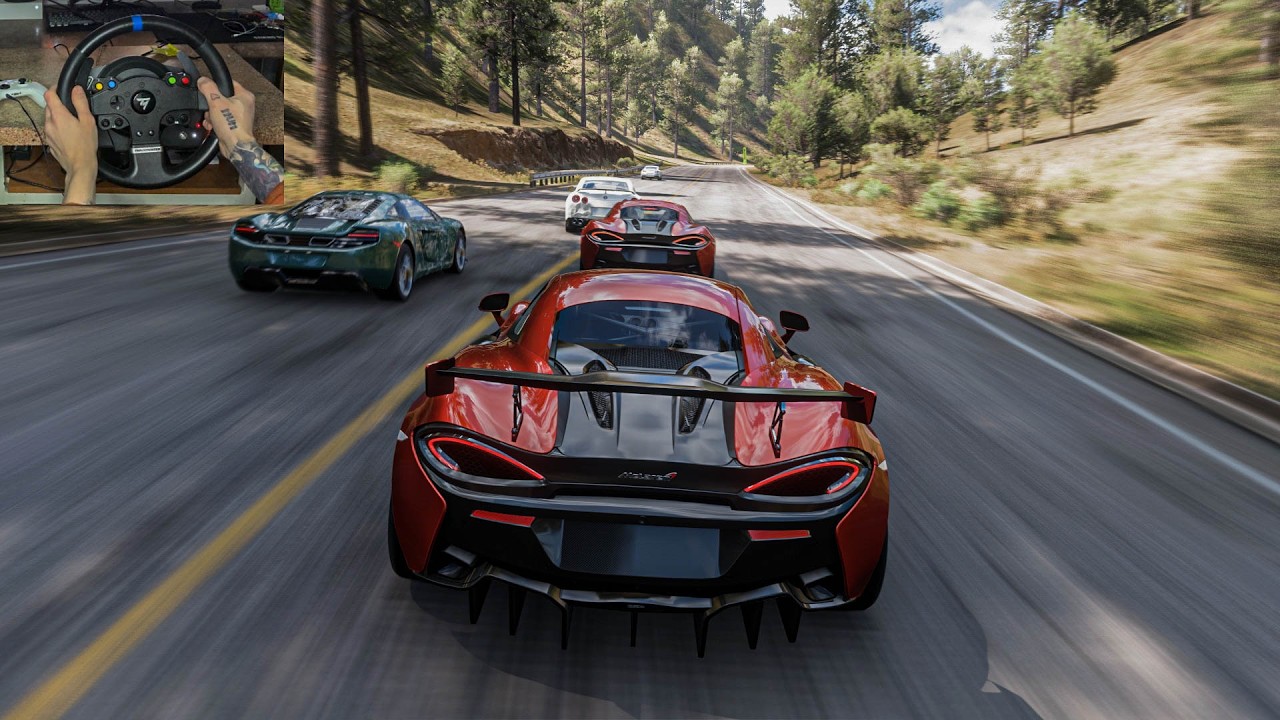 MCLaren 570S 900HP | Supercars Race | Forza Horizon 5 Steering Wheel Gameplay