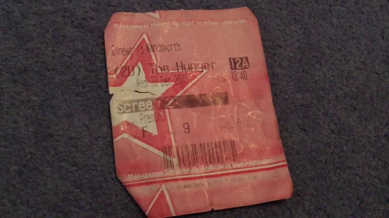 Cinema Ticket Collection 2019/2020 Edition: Part 1 - Festive Vibes