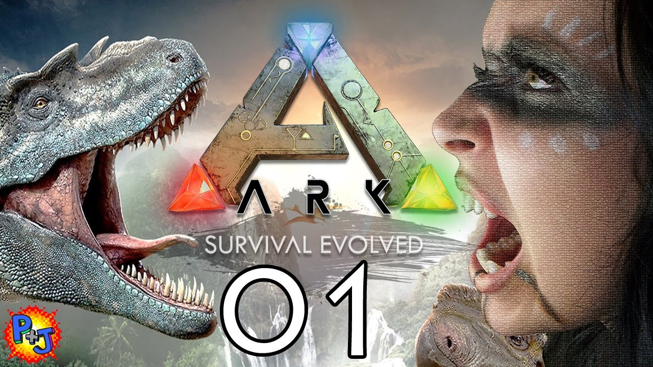 Let's Play ARK: Survival Evolved PS4 Split-screen | Co-op Multiplayer Gameplay | Part 1 (P+J)