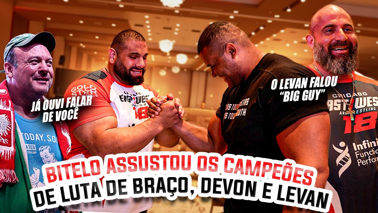 BITELO ENCONTROU AS LENDAS DA QUEDA DE BRAÇO COM BORTOLATO EM CHICAGO 🇺🇸