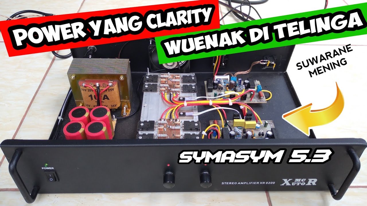 POWER CLARITY ISTIMEWA SUARANYA!!! power rumahan pakai kit symasym bening suaranya
