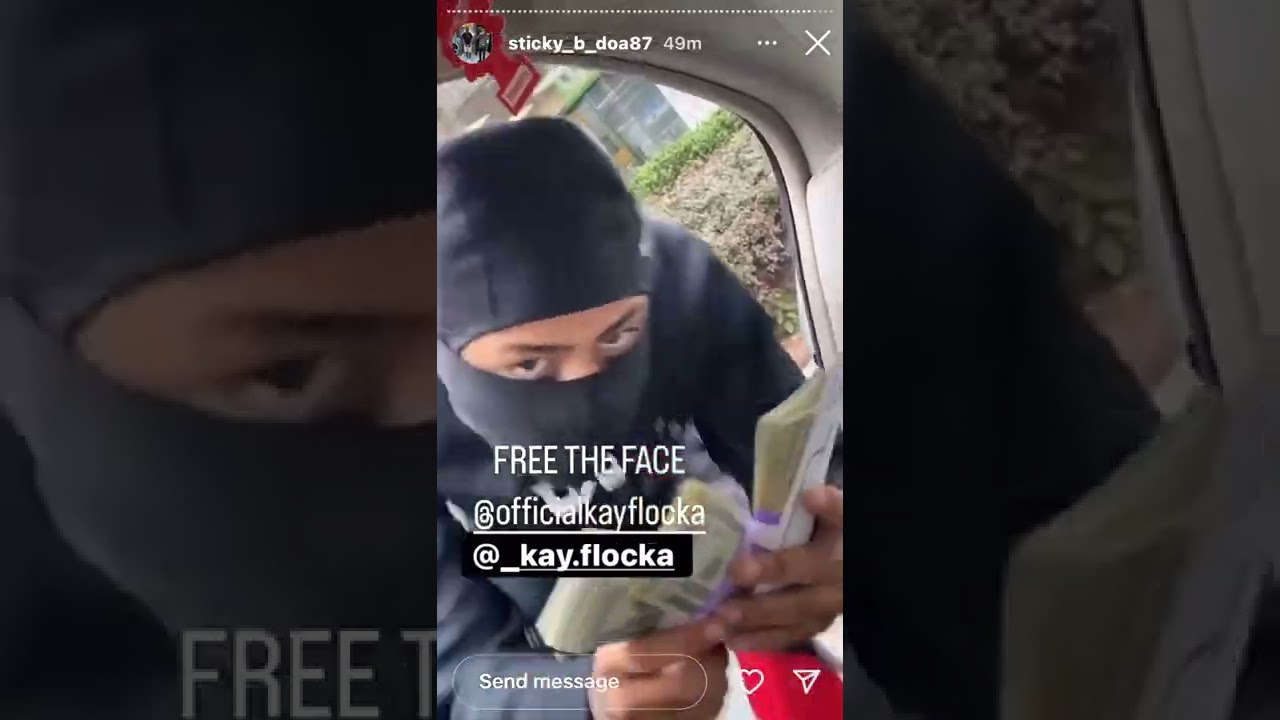 Kay Flock Flexing 20k when he came out of bank 😱🥲 **Throwback**