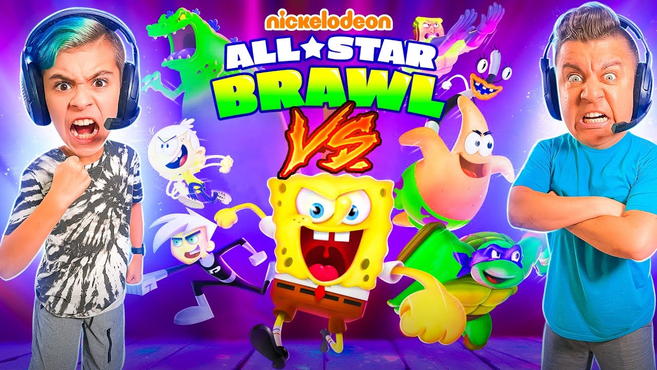 FATHER vs SON in the Nickelodeon All-Star Brawl